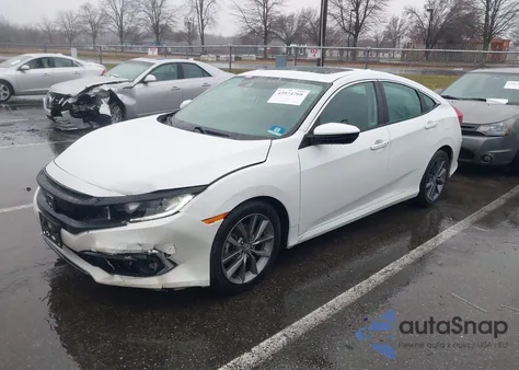 2020 Honda Civic Ex-L z USA, uszkodzony, nr VIN 19XFC1F77LE205337